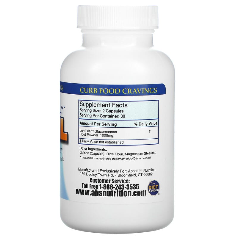 Absolute Nutrition, Absolutely Full, Appetite Suppressant, 60 Capsules 708235089219