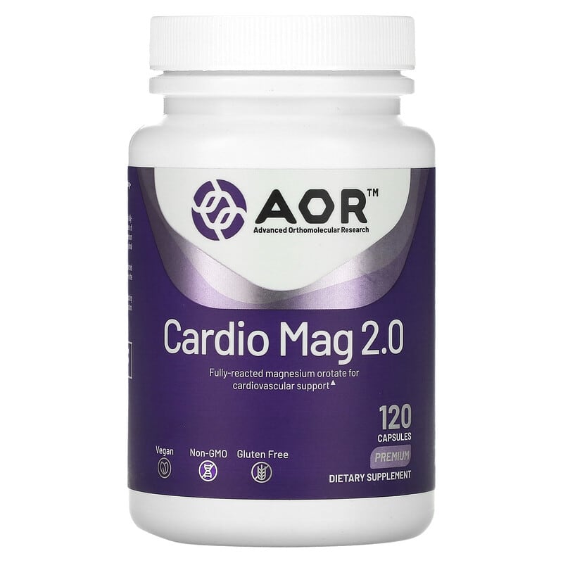 Advanced Orthomolecular Research AOR Cardio Mag 2.0 120 Capsules 624917080896