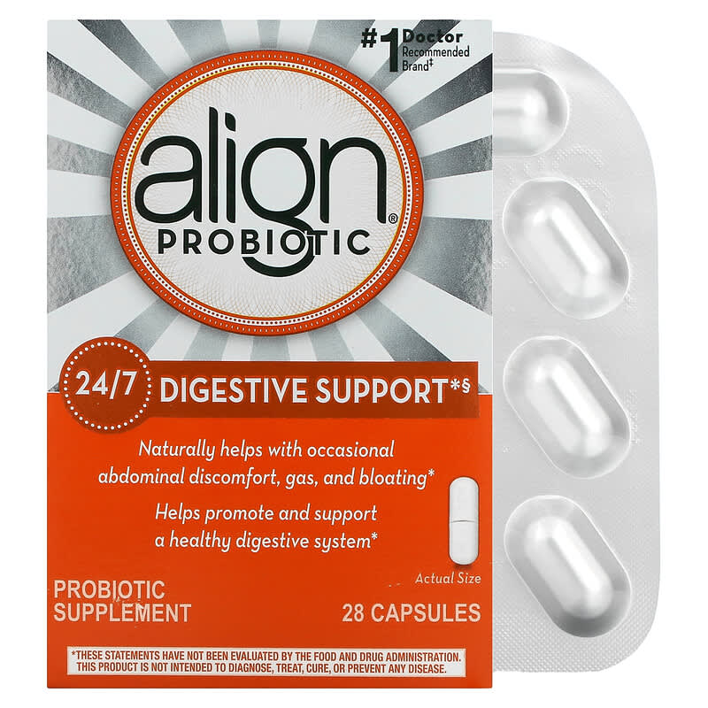 Align Probiotics 24/7 Digestive Support Probiotic Supplement 28 Capsules 37000143437