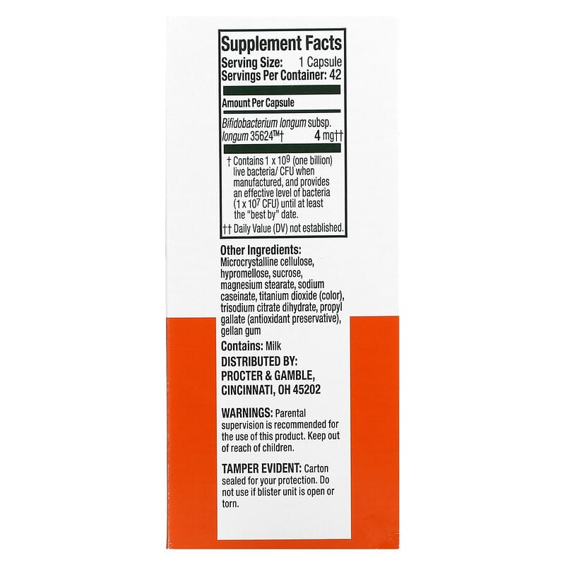 Align Probiotics, 24/7 Digestive Support, Probiotic Supplement, 42 Capsules 37000294177