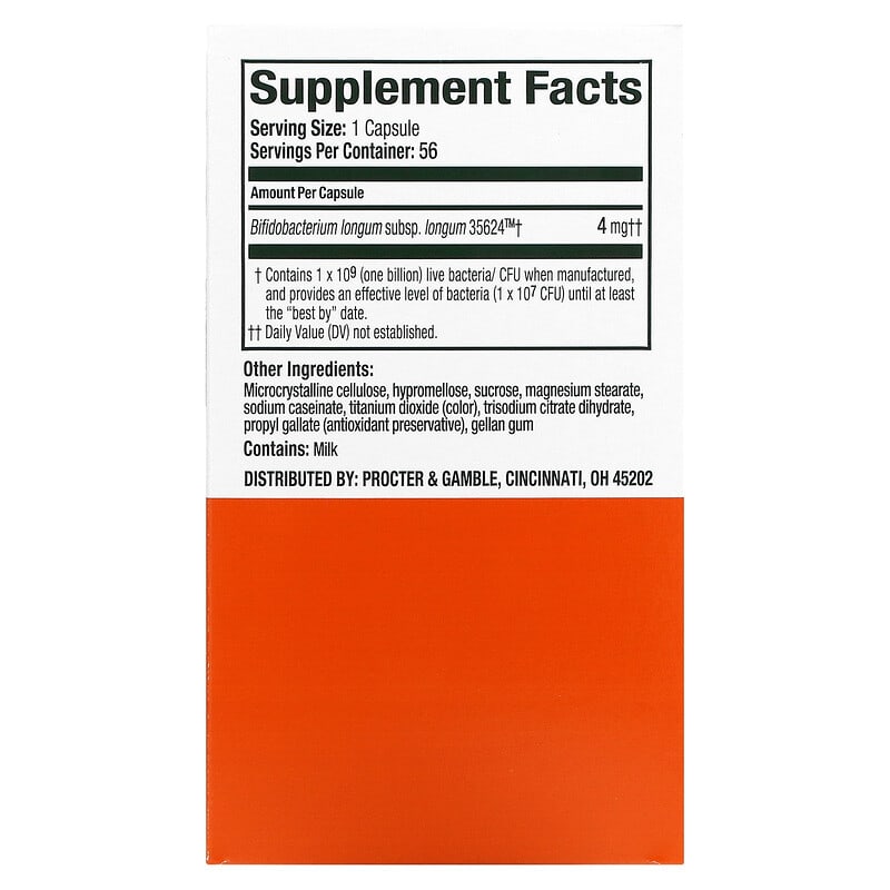 Align Probiotics, 24/7 Digestive Support, Probiotic Supplement, 56 Capsules 37000939535