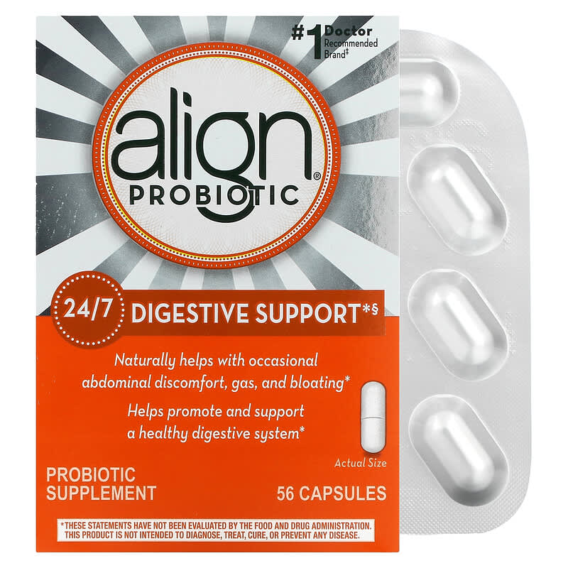 Align Probiotics 24/7 Digestive Support Probiotic Supplement 56 Capsules 37000939535