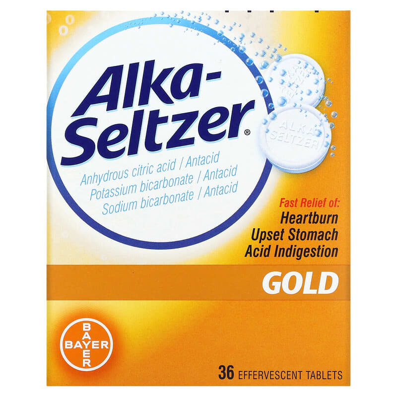 Alka-Seltzer Gold 36 Effervescent Tablets 16500566755