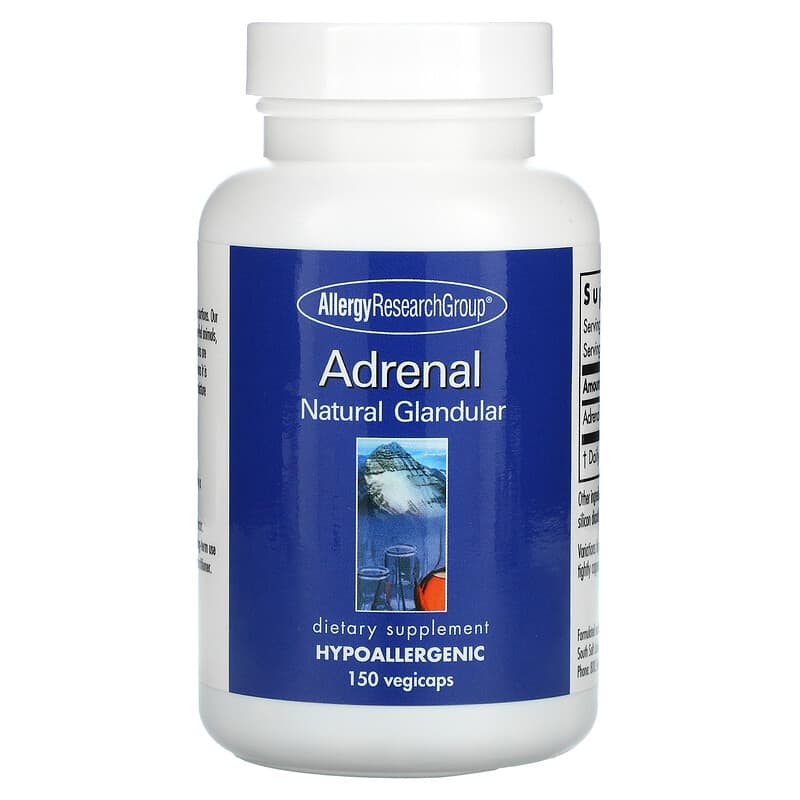 Allergy Research Group Adrenal Natural Glandular 150 Vegicaps 713947704619