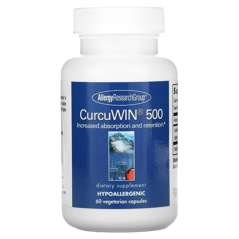 Allergy Research Group CurcuWin 500 60 Vegetarian Capsules 713947772908