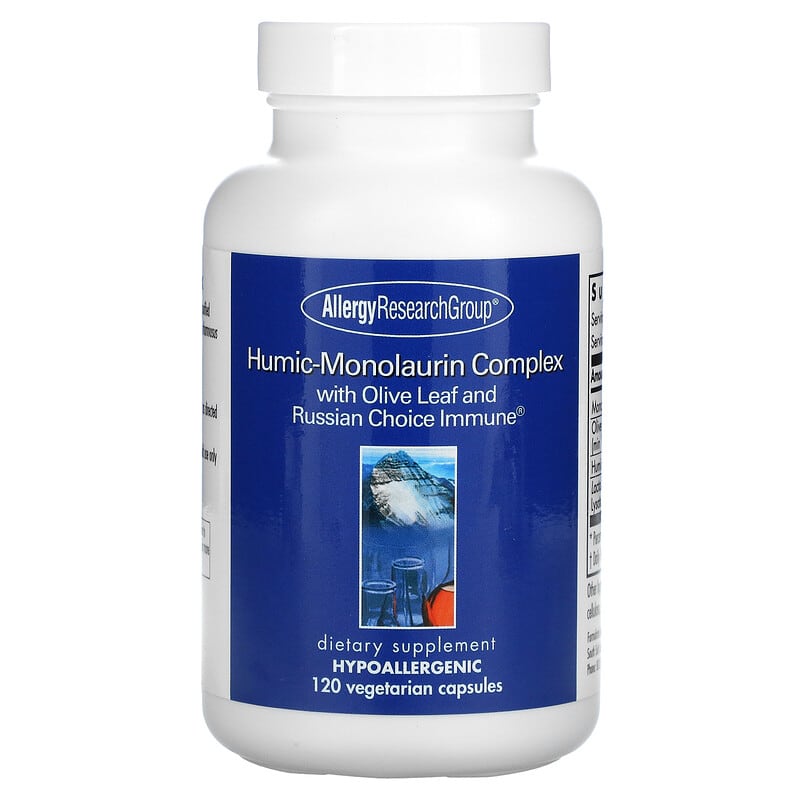 Allergy Research Group Humic-Monolaurin Complex 120 Vegetarian Capsules 713947767201