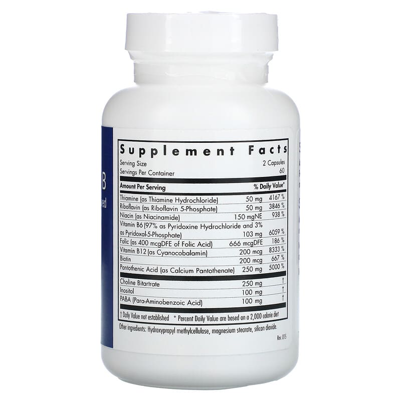 Allergy Research Group, Super Vitamin B Complex, 120 Vegetarian Capsules 713947703407
