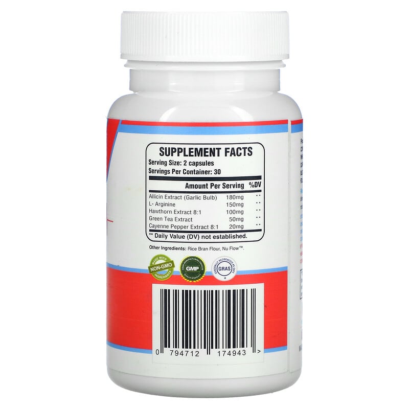 Allimax, VolDox Heartlife, Allicin, 250 mg, 60 Vegetarian Capsules 794712174943