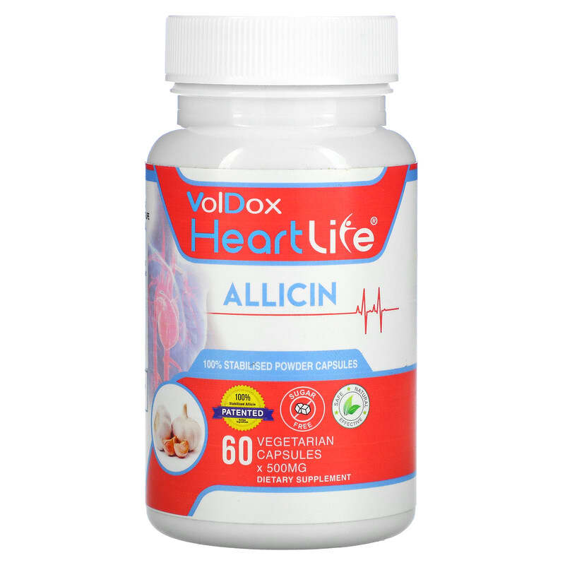 Allimax VolDox Heartlife Allicin 250 mg 60 Vegetarian Capsules 794712174943