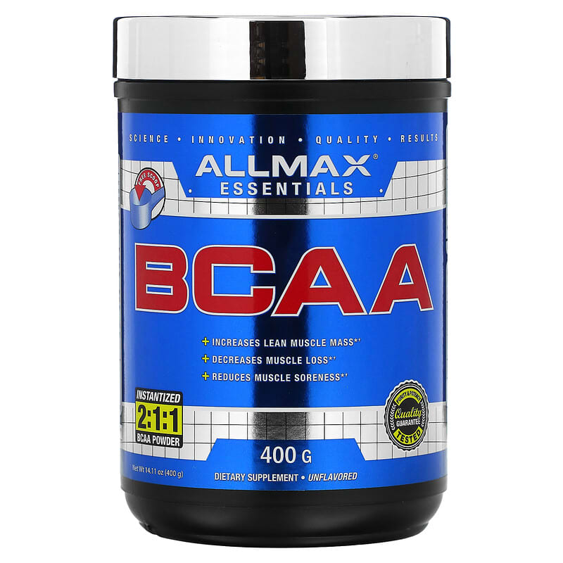 ALLMAX BCAA Instantized 2:1:1 Powder Unflavored 14.11 oz (400 g) 665553202563