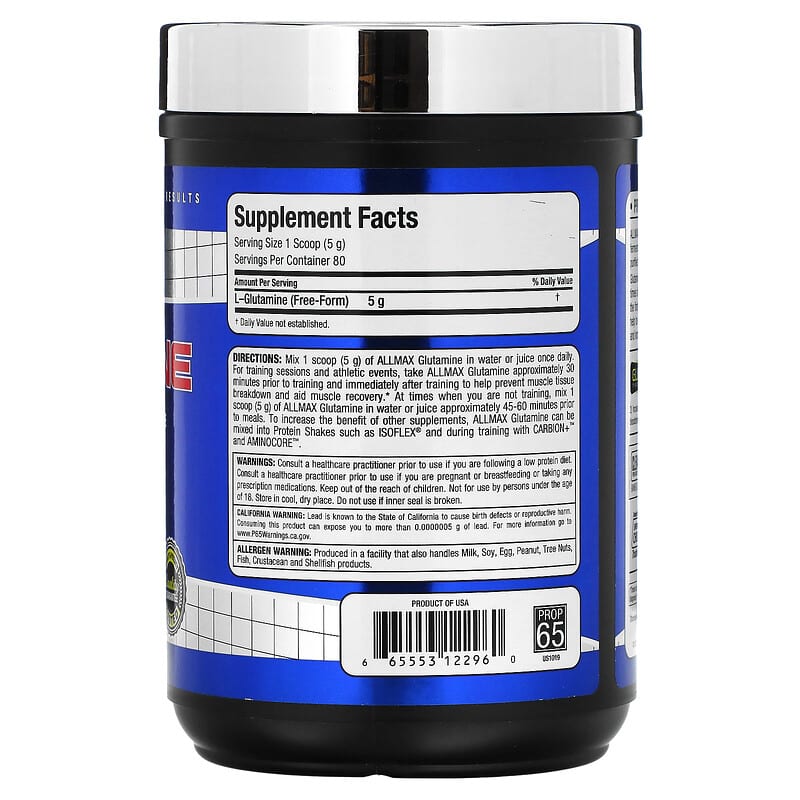 ALLMAX, Glutamine, 14.11 oz (400 g) 665553122960