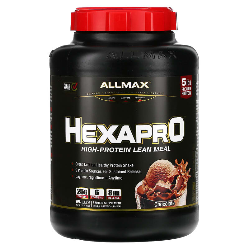 ALLMAX Hexapro High-Protein Lean Meal Chocolate 5 lbs (2.27 kg) 665553228532