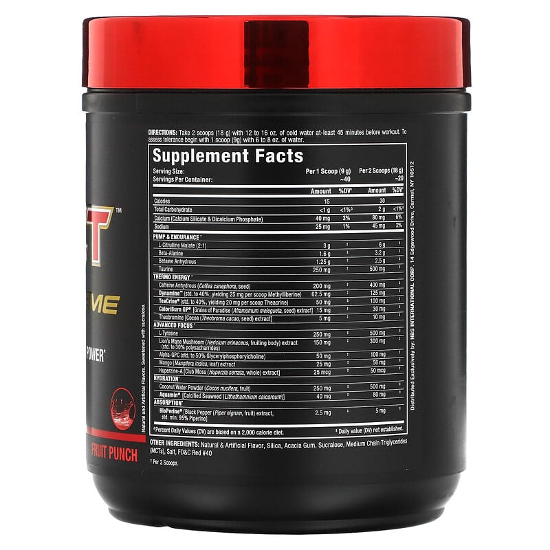 ALLMAX, IMPACT Igniter Xtreme, Pre-Workout, Fruit Punch, 12.7 oz (360 g) 665553229324
