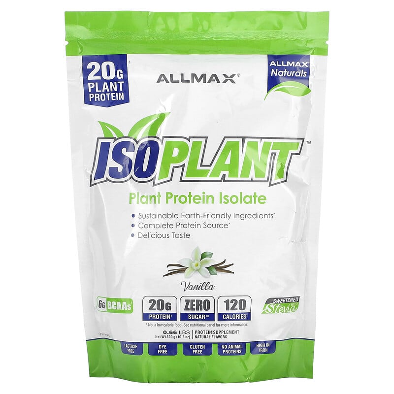 ALLMAX Isoplant Plant Protein Isolate Vanilla 10.6 oz (300 g) 665553229607