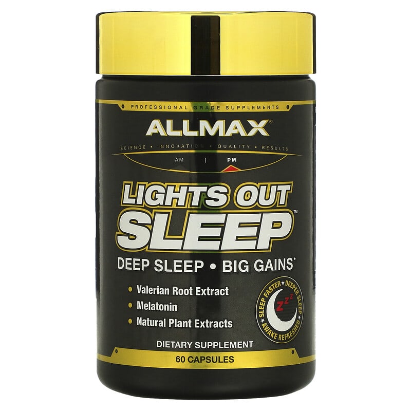 ALLMAX Lights Out Sleep 60 Capsules 665553228228