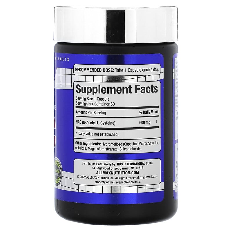 ALLMAX, NAC, 60 Veggie Caps 665553229638