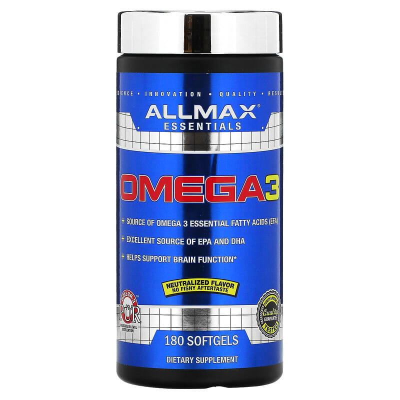 ALLMAX Omega-3 180 Softgels 665553202556