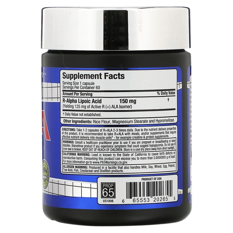 ALLMAX, R+ALA, 60 Capsules 665553202655