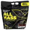 ALLMAX Sport All Mass Advanced Muscle Gainer Chocolate 5 lbs 2.27 kg (80 oz) 665553229263