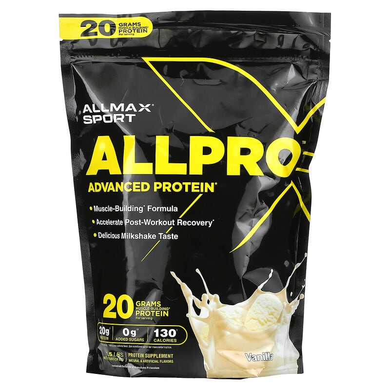 ALLMAX Sport ALLPRO Advanced Protein Vanilla 1.5 lbs (680 g) 665553229676