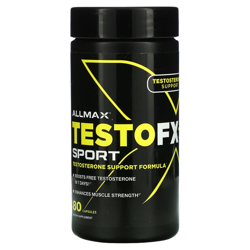 ALLMAX TestoFX Sport Testosterone Support Formula 80 Capsules 665553229232