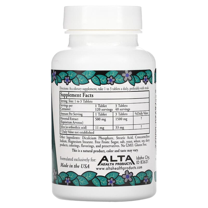 Alta Health, Herbal Silica with Bioflavonoids, 120 Tablets 76920000222