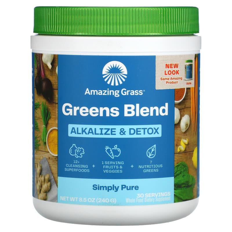 Amazing Grass Green Blend Alkalize & Detox 8.5 oz (240 g) 829835003501