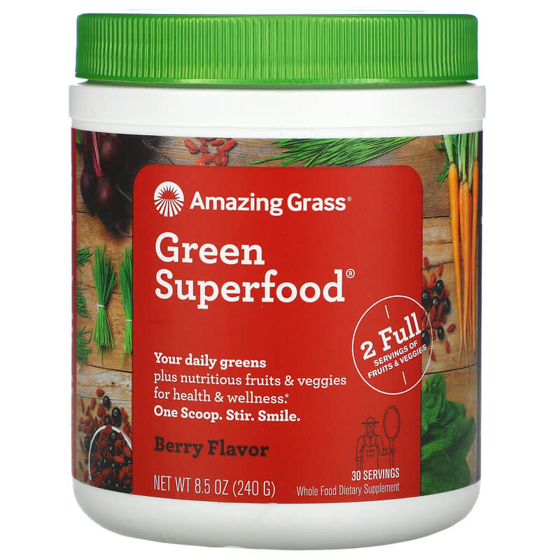 Amazing Grass Green Superfood Berry 8.5 oz (240 g) 829835937004