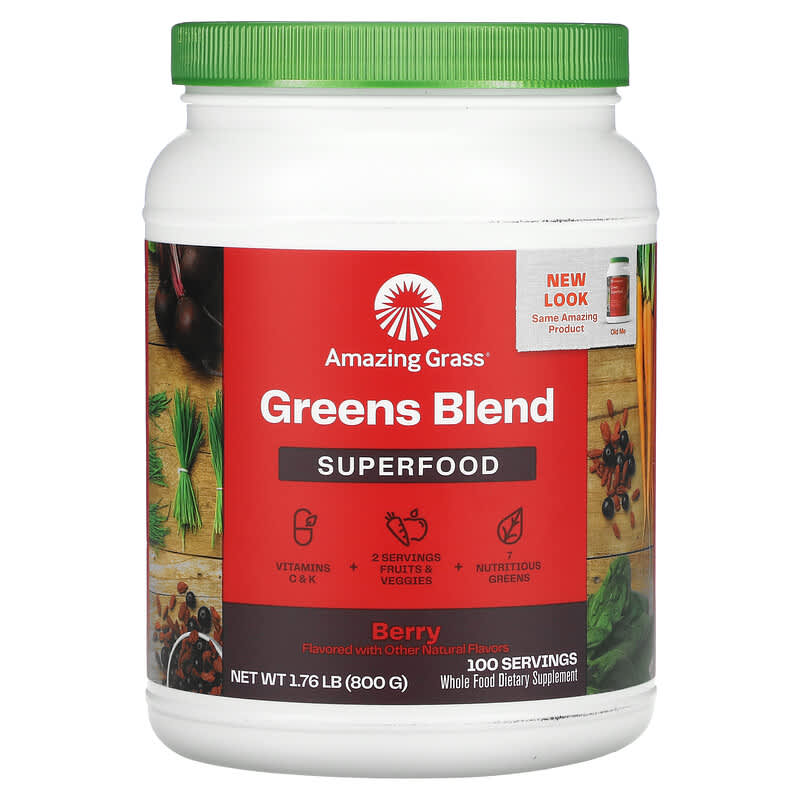 Amazing Grass Greens Blend Superfood Berry 1.76 lb (800 g) 829835000548