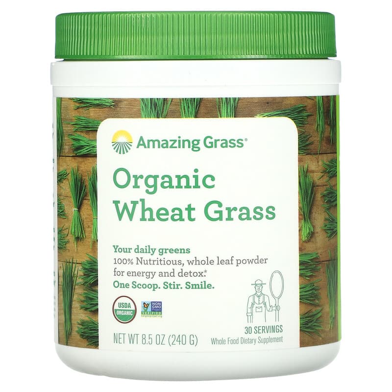 Amazing Grass Organic Wheat Grass 8.5 oz (240 g) 829835011001