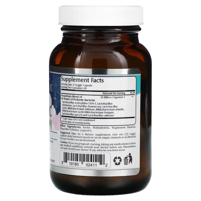 Amazing Nutrition, Amazing Flora, Probiotic, 30 Billion CFU, 60 Veggie Capsules 810180024112