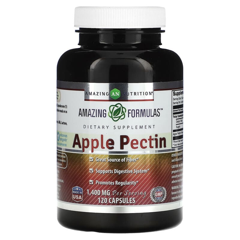 Amazing Nutrition Apple Pectin 700 mg 120 Capsules 810180025546