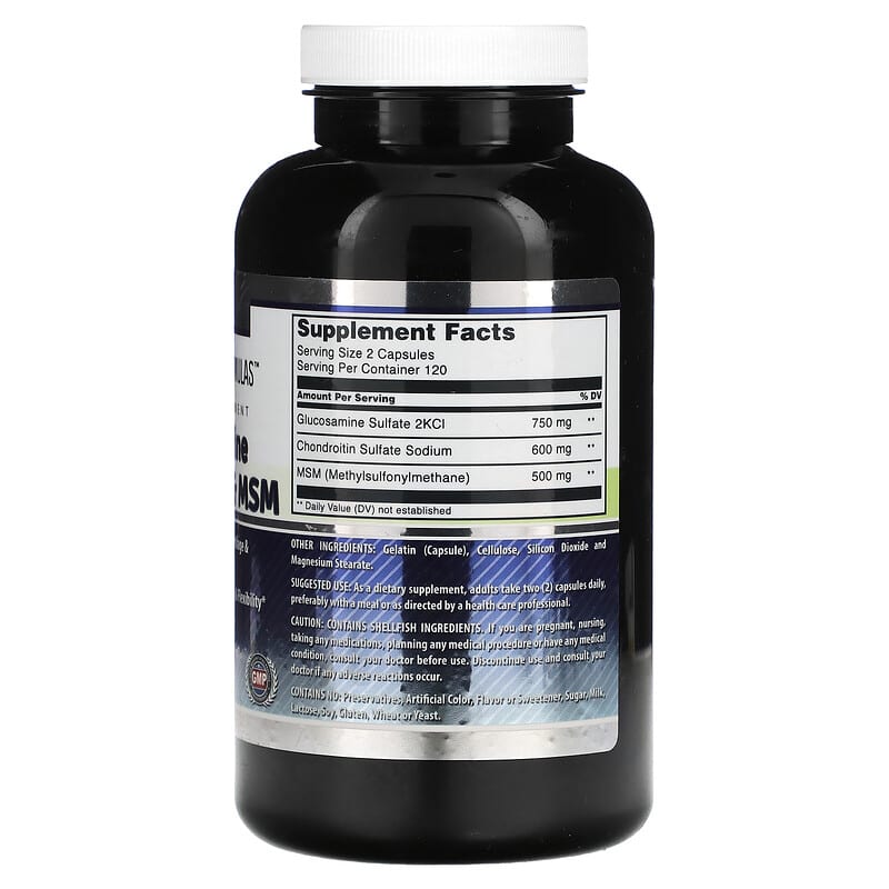 Amazing Nutrition, Glucosamine Chondroitin & MSM, 240 Capsules 810180023788