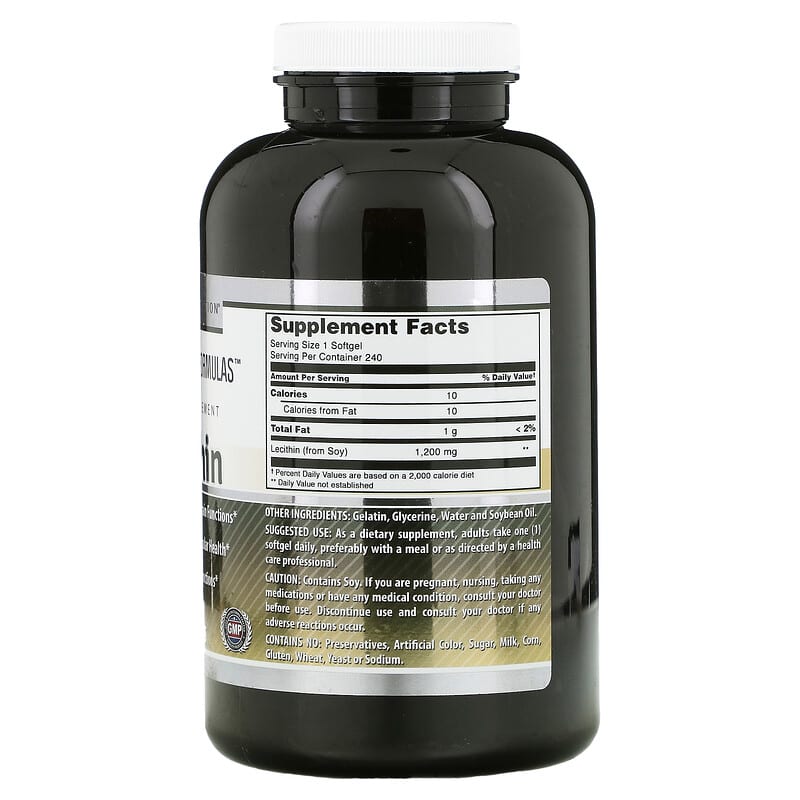Amazing Nutrition, Lecithin, 1,200 mg, 240 Softgels 810180023672