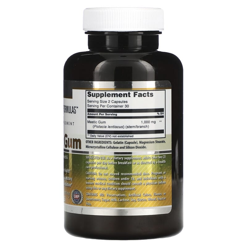 Amazing Nutrition, Mastic Gum, 500 mg, 60 Capsules 810180021333