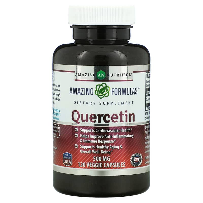 Amazing Nutrition Quercetin 500 mg 120 Veggie Capsules 810180022187