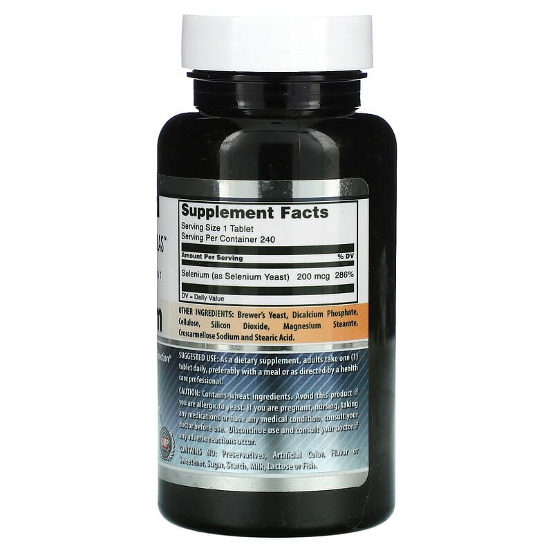 Amazing Nutrition, Selenium, 200 mcg, 240 Tablets 810180021982