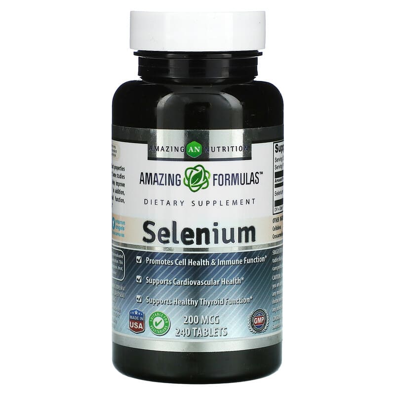 Amazing Nutrition Selenium 200 mcg 240 Tablets 810180021982