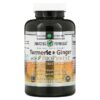 Amazing Nutrition Turmeric & Ginger with BioPerine 750 mg 180 Veggie Capsules 819209021637