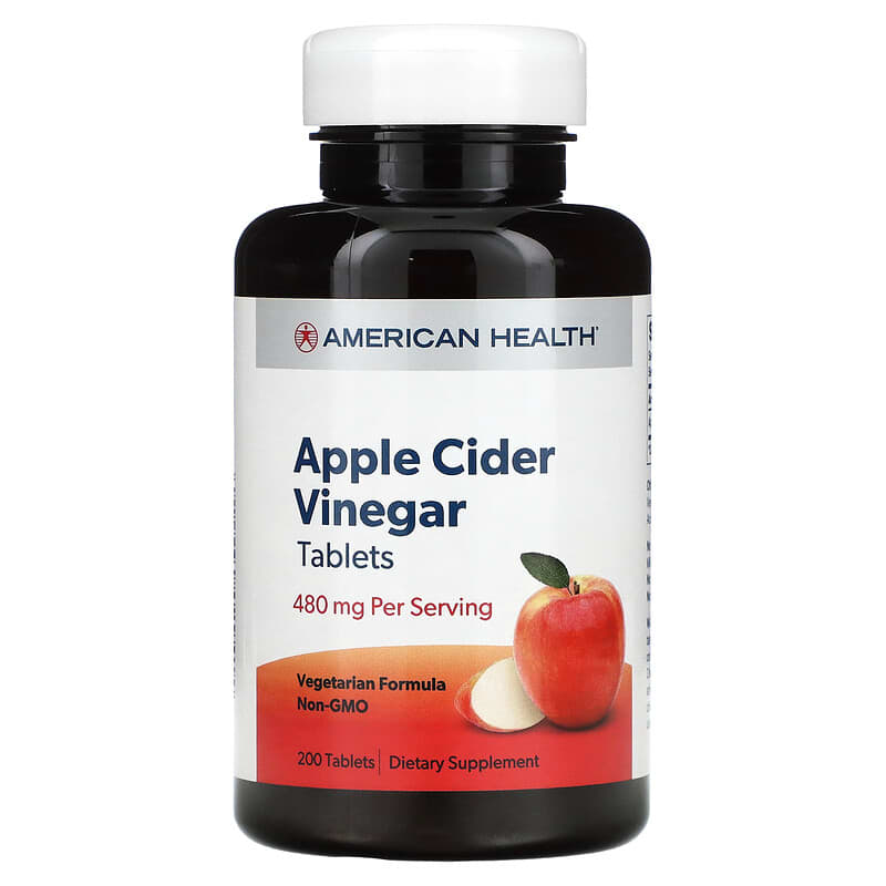 American Health Apple Cider Vinegar 240 mg  200 Tablets 76630029414