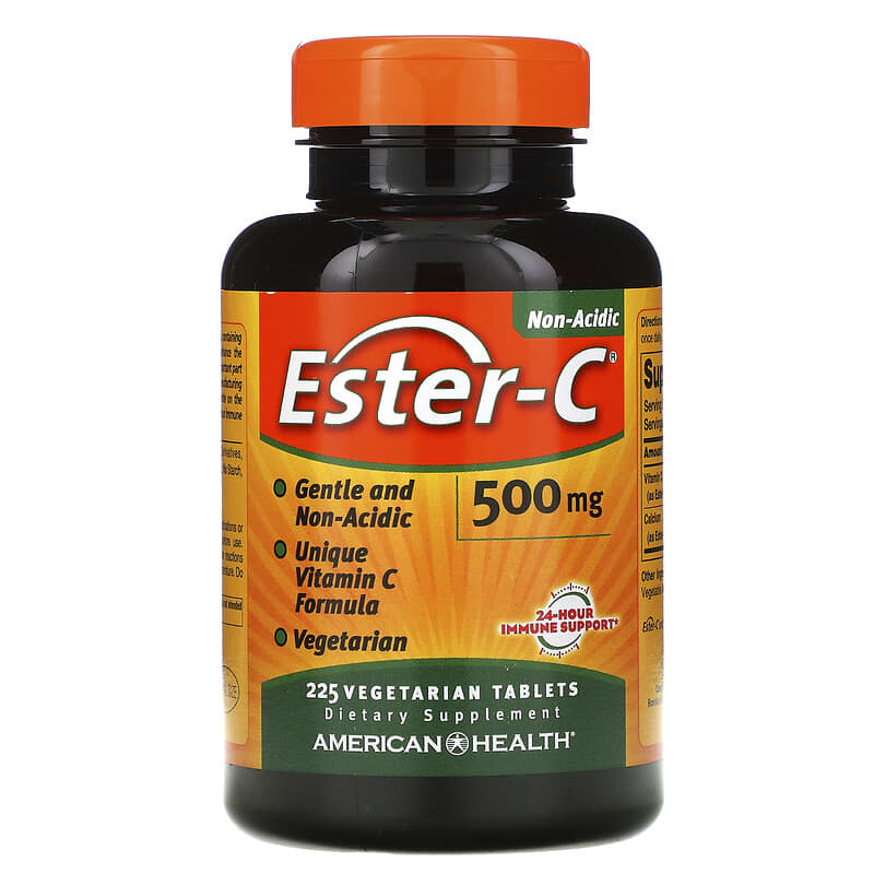American Health Ester-C 500 mg 225 Vegetarian Tablets 76630169912