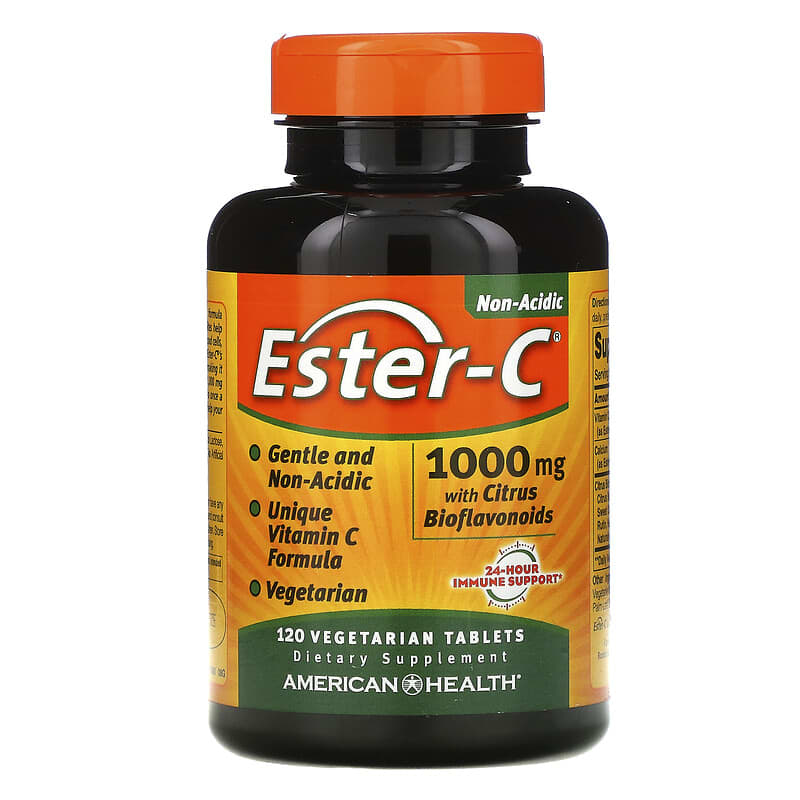 American Health Ester-C with Citrus Bioflavonoids 1,000 mg 120 Vegetarian Tablets 76630169820