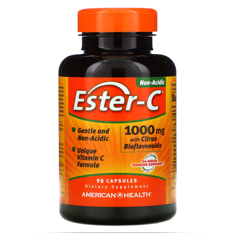 American Health Ester-C with Citrus Bioflavonoids 1,000 mg 90 Capsules 76630169752
