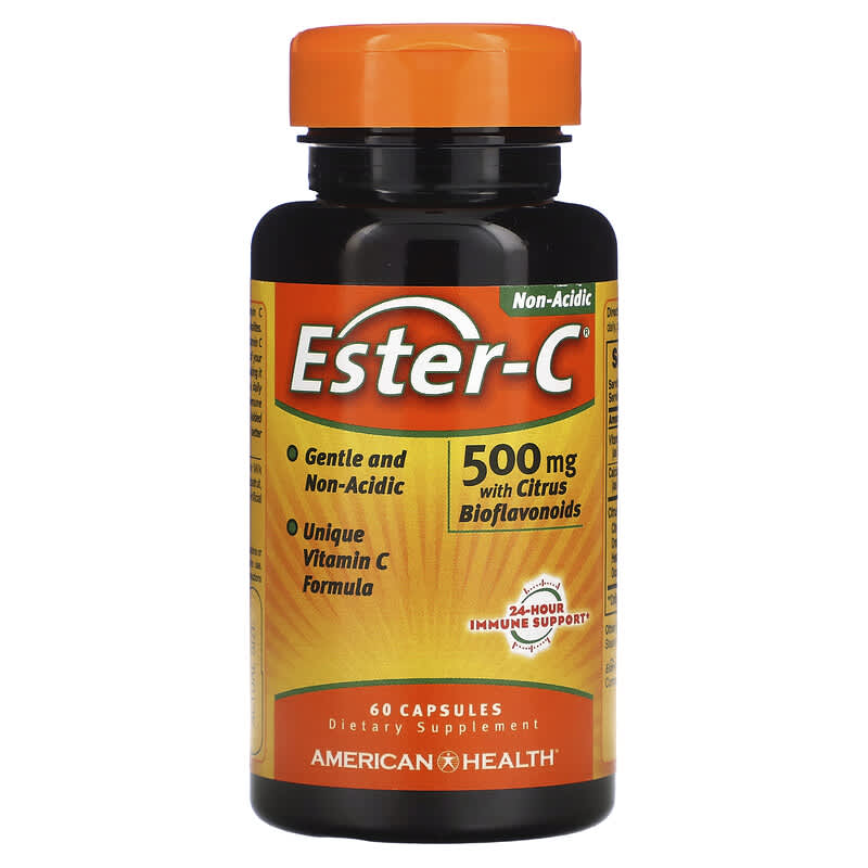 American Health Ester-C with Citrus Bioflavonoids 250 mg 60 Capsules 76630169608