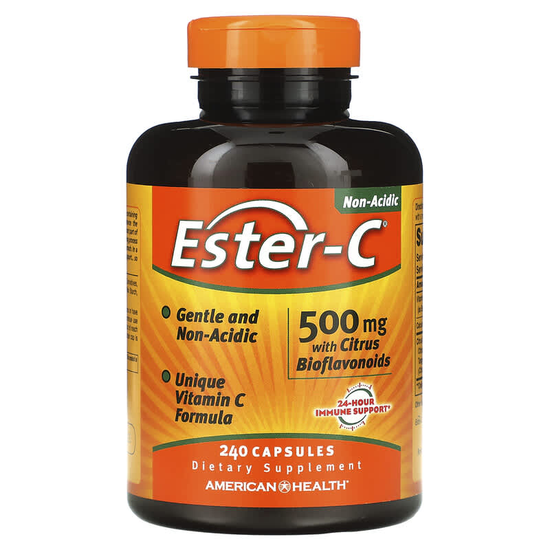 American Health Ester-C with Citrus Bioflavonoids 500 mg 240 Capsules 76630169622
