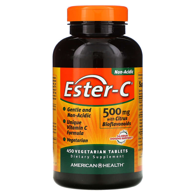 American Health Ester-C with Citrus Bioflavonoids 500 mg 450 Vegetarian Tablets 76630169561