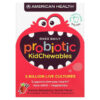 American Health Probiotic Kid Chewables Natural Strawberry Vanilla 5 Billion Live Cultures 30 Chewable Tablets 76630303026