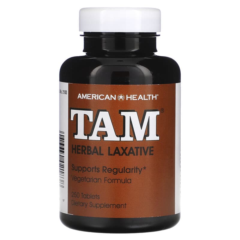 American Health TAM Herbal Laxative 250 Tablets 76630021838