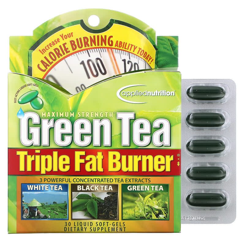 Applied Nutrition Green Tea Triple Fat Burner 30 Liquid Softgels 710363568450