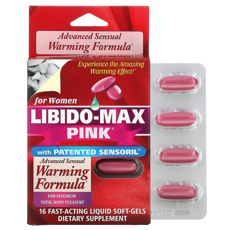 Applied Nutrition Libido-Max Pink For Women 16 Fast-Acting Liquid Soft-Gels 710363580148